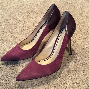 Enzo Angiolini Purple size 9 1/2 suede heels